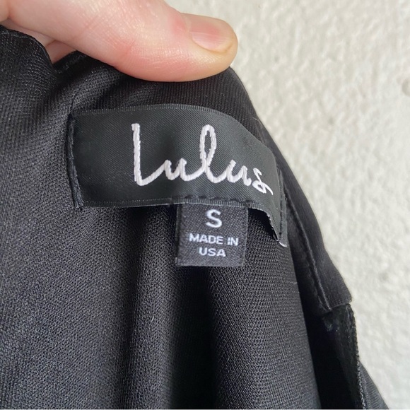 Lulus Bell Sleeve Mini Dress Black Size Small - Picture 6 of 9